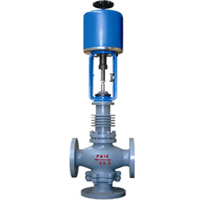 ZAZX（Q）E型電動(dòng)（波紋管）氟合、高溫填料密封式三通分（合）流調(diào)節(jié)閥